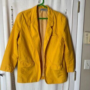 Vintage Adam Douglass Yellow Blazer